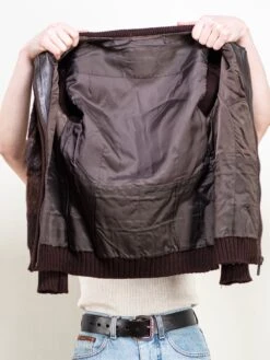 Vintage 70's Women Fur And Knit Jacket 9 Vintage 70's Women Fur And Knit Jacket -Northern Grip Vintage brown fur knit jacket women 70s clothing30M 80