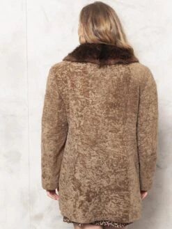 Vintage 80's Women Brown Fur Coat 9 Vintage 80's Women Brown Fur Coat -Northern Grip Vintage brown fur shearling fox winter women coat 5