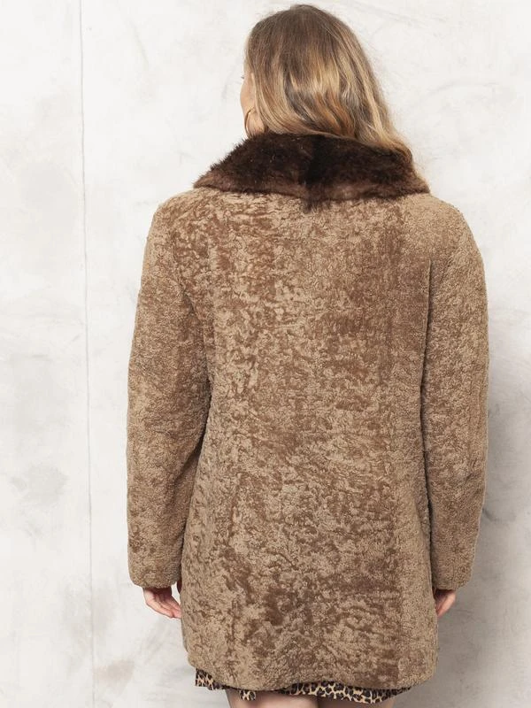 Vintage 80's Women Brown Fur Coat 5 Vintage 80's Women Brown Fur Coat - Image 5