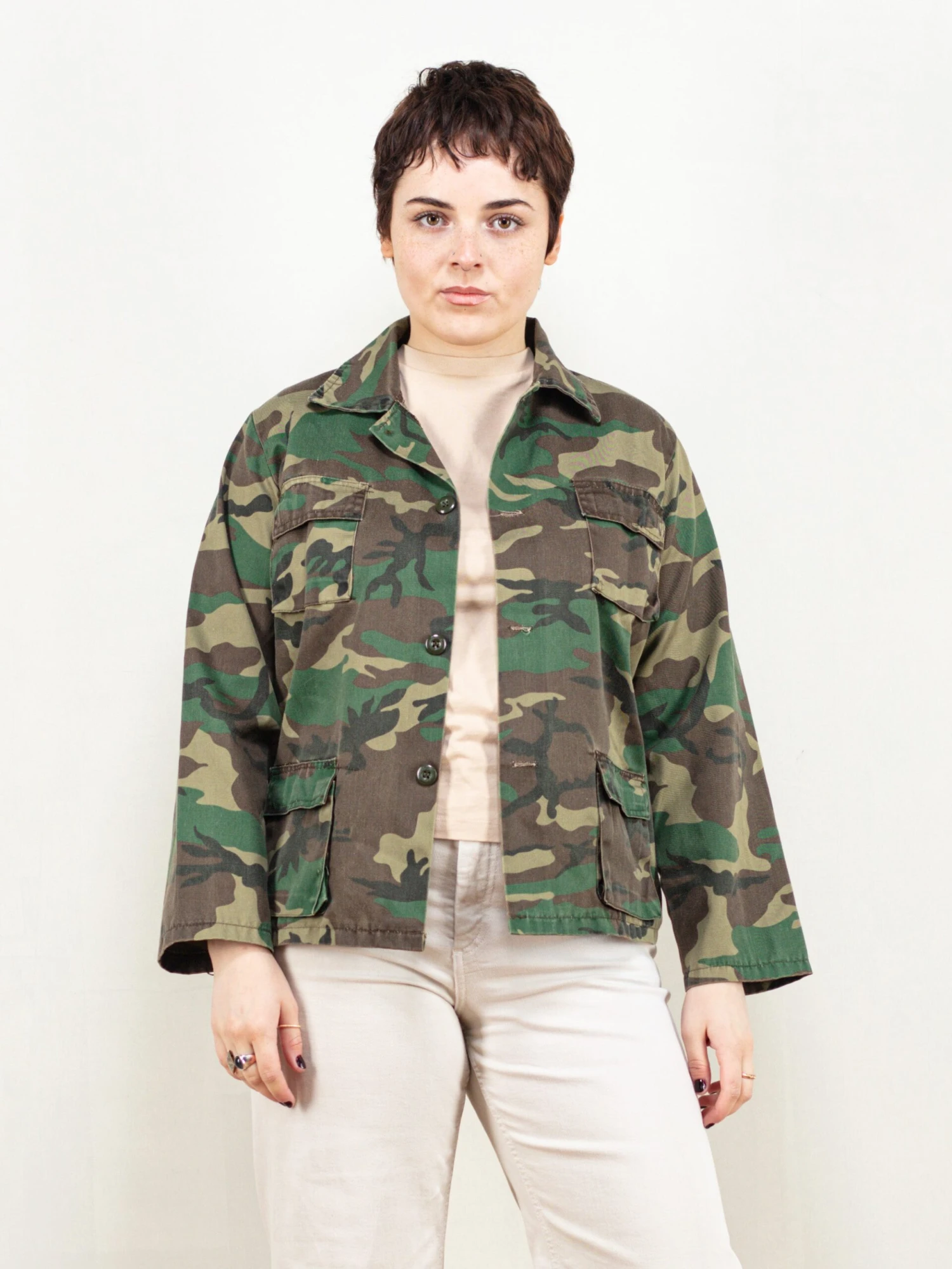 Vintage 80's Women Camouflage Jacket 1 Vintage 80's Women Camouflage Jacket