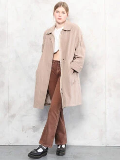 Front Page 29 Vintage 80's Women Lightweight Coat In Beige