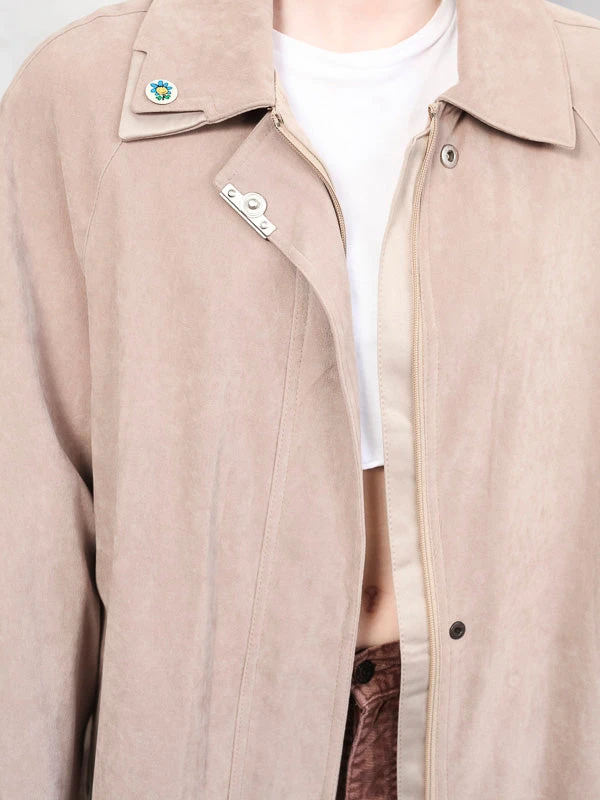 Vintage 80's Women Lightweight Coat In Beige 5 Vintage 80's Women Lightweight Coat In Beige - Image 5