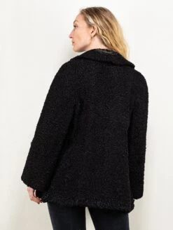 Vintage 70's Women Karakul Fur Short-Coat In Black 5 Vintage 70's Women Karakul Fur Short-Coat In Black -Northern Grip Vintage karakul fur short coat women 70s clothingM 57