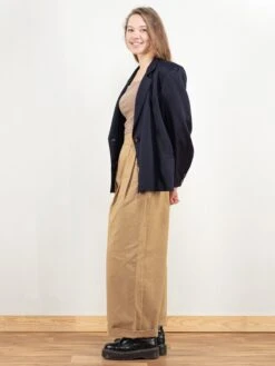 Vintage 80's Women Navy Blue Wool Blend Blazer 6 Vintage 80's Women Navy Blue Wool Blend Blazer -Northern Grip Vintage navy blue blazer jacket women 80s clothing05M 161