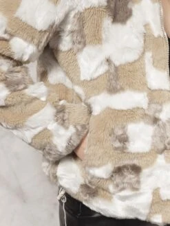 Vintage 90s Women Faux Fur Jacket 9 Vintage 90s Women Faux Fur Jacket -Northern Grip Vintage patchwork faux fur jacket women 90s clothing 10