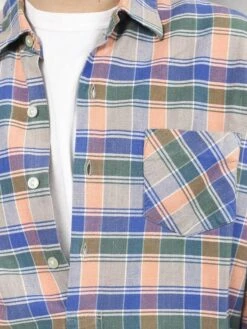 Vintage 90's Plaid Men Smock Shirt -Northern Grip Vintage plaid flannel smock shirt men 90s clothing 5