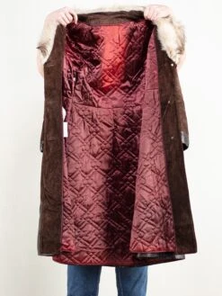 Vintage 70's Women Fur Suede Coat -Northern Grip Vintage retro real fur suede coat2 64a8098c a6f6 4cc2 a512 2ac35eb98a6e