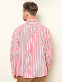 Vintage 90's Striped Pink Shirt -Northern Grip Vintage retro summer bold everyday 80s men shirt3 1965fe0e 822e 457c a096 d042fc35b309