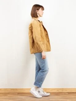 Vintage Antique 40's Women Hunting Jacket -Northern Grip Vintage women 40s brown duck hunting jacket79