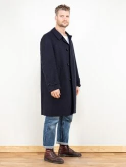 Vintage 80's Classic Wool Coat Blue 7 Vintage 80's Classic Wool Coat Blue -Northern Grip Vintage wool winter casual men coat4 3c08cf48 3f52 468b 8b44 82bfccf615f4