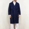 Vintage 90's Men Dressing Gown In Navy