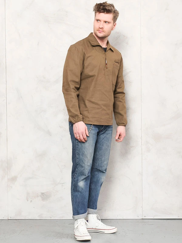 Vintage 90's Men Military Smock Shirt 4 Vintage 90's Men Military Smock Shirt - Image 4