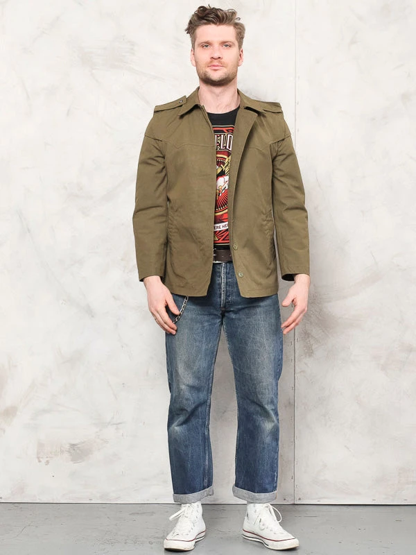 Vintage 80's Men Army Jacket 2 Vintage 80's Men Army Jacket - Image 2