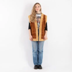 Vintage 90's Women Sheepskin Vest In Brown 9 Vintage 90's Women Sheepskin Vest In Brown -Northern Grip kvadrats 102 e836febf a985 4c10 ab27 6809cfc20574