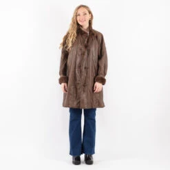 Vintage 90's Women Leather Fur Coat In Brown 9 Vintage 90's Women Leather Fur Coat In Brown -Northern Grip kvadrats 14 74c60b3a c5ca 4c70 8a1a 6e27eb8b955c