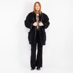 Vintage 80's Women Sheepskin Shearling Coat In Blue 9 Vintage 80's Women Sheepskin Shearling Coat In Blue -Northern Grip kvadrats 37 a18d9bb0 43b0 437e 8769 6097d5772014