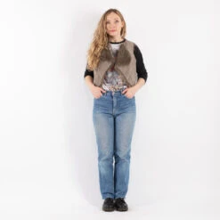 Vintage 90's Women Sherpa Vest In Beige -Northern Grip kvadrats 95 d0cf8851 7c0f 4ee6 8a7c 0e0f23e472b1