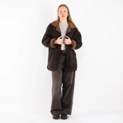 Vintage 90's Women Sheepskin In Brown 9 Vintage 90's Women Sheepskin In Brown -Northern Grip kvadrats 39 474cc47e 1704 48bc a641 e16a09d55062