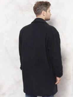Vintage 90's Men Cashmere Blend Coat 7 Vintage 90's Men Cashmere Blend Coat -Northern Grip men cashmere wool coat blue wool coat winter coat 4