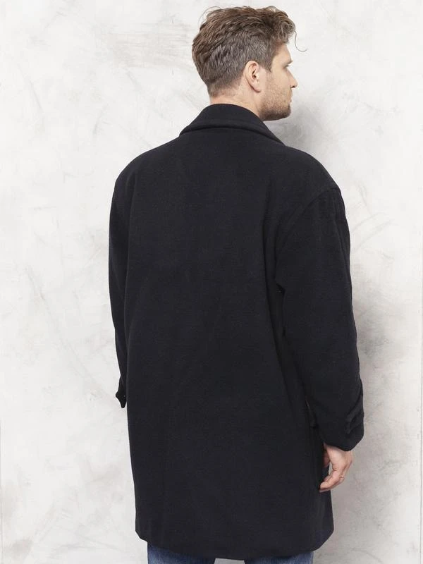 Vintage 90's Men Cashmere Blend Coat 4 Vintage 90's Men Cashmere Blend Coat - Image 4