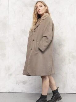 Vintage 80's Women Wool Coat 7 Vintage 80's Women Wool Coat -Northern Grip vintage 80s wool fur trim coat women clothing 5