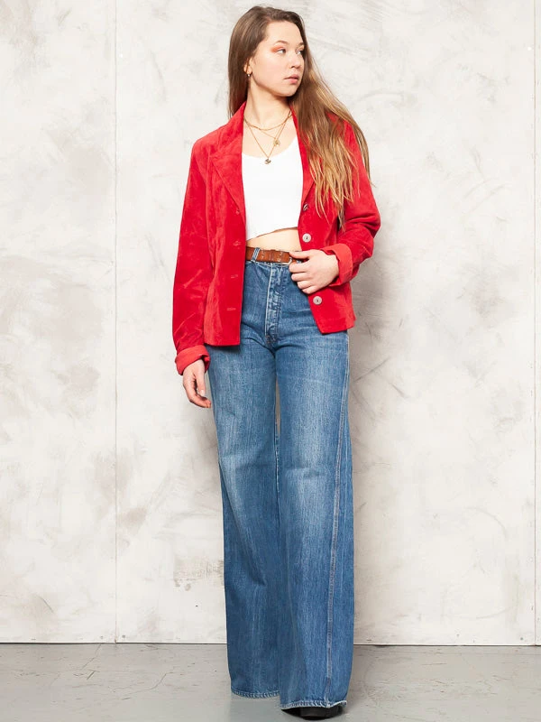 Vintage 90's Women JOFAMA Suede Blazer 3 Vintage 90's Women JOFAMA Suede Blazer - Image 3