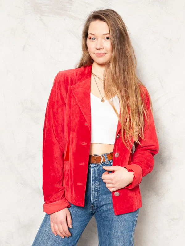 Vintage 90's Women JOFAMA Suede Blazer 1 Vintage 90's Women JOFAMA Suede Blazer