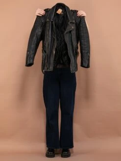 Vintage 90's Women Leather Biker Jacket In Black 7 Vintage 90's Women Leather Biker Jacket In Black -Northern Grip vintage 90s women black leather biker jacket 4 d81aff6c 91d6 4f16 85f3 dd3240ab9225