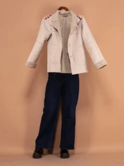 Vintage 90's Women Casual Sherpa Jacket In Off-White 7 Vintage 90's Women Casual Sherpa Jacket In Off-White -Northern Grip vintage 90s women white sherpa jacket 0912