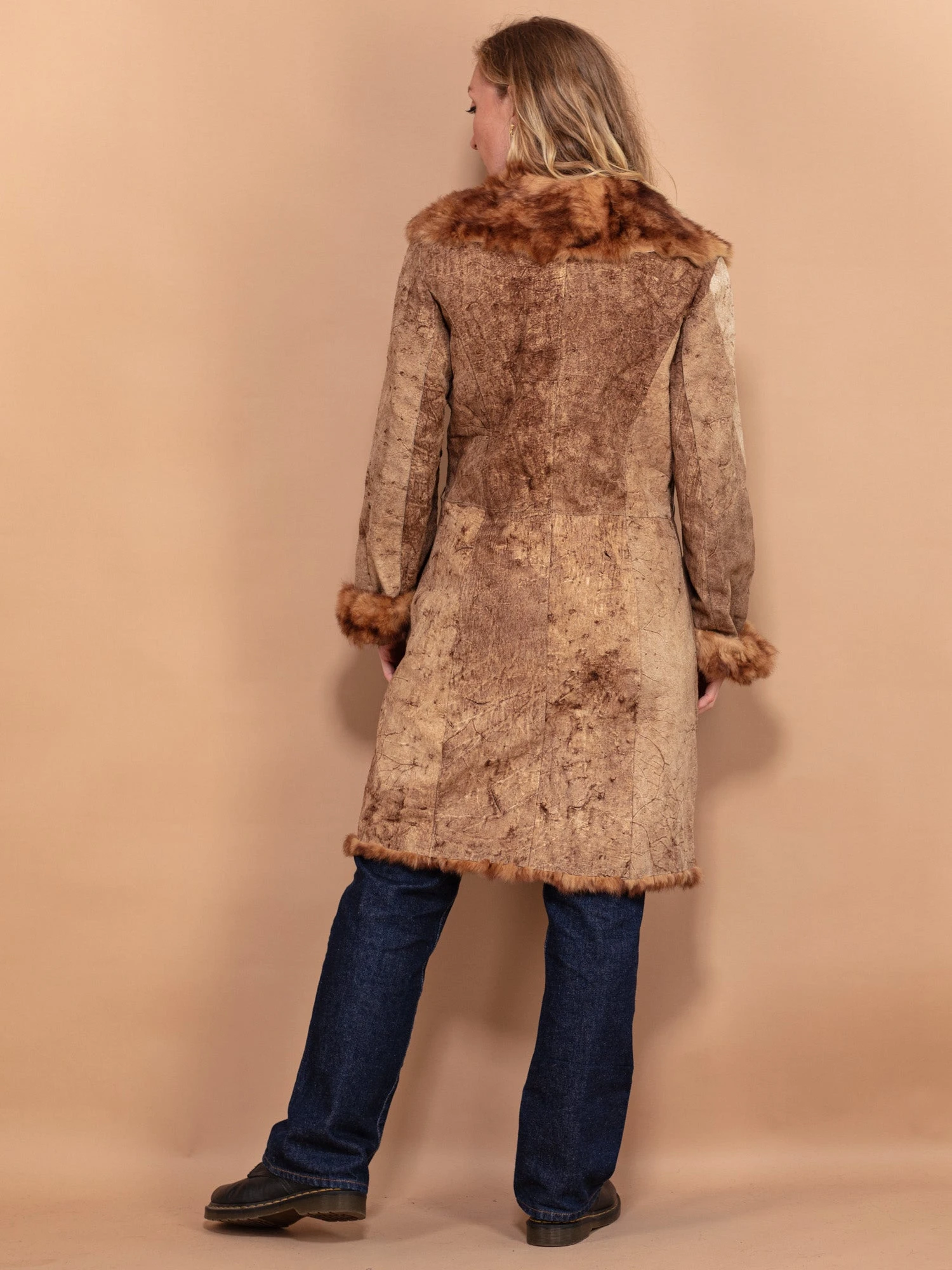 Vintage 90's Penny Lane Fur Coat In Brown 2 Vintage 90's Penny Lane Fur Coat In Brown - Image 2