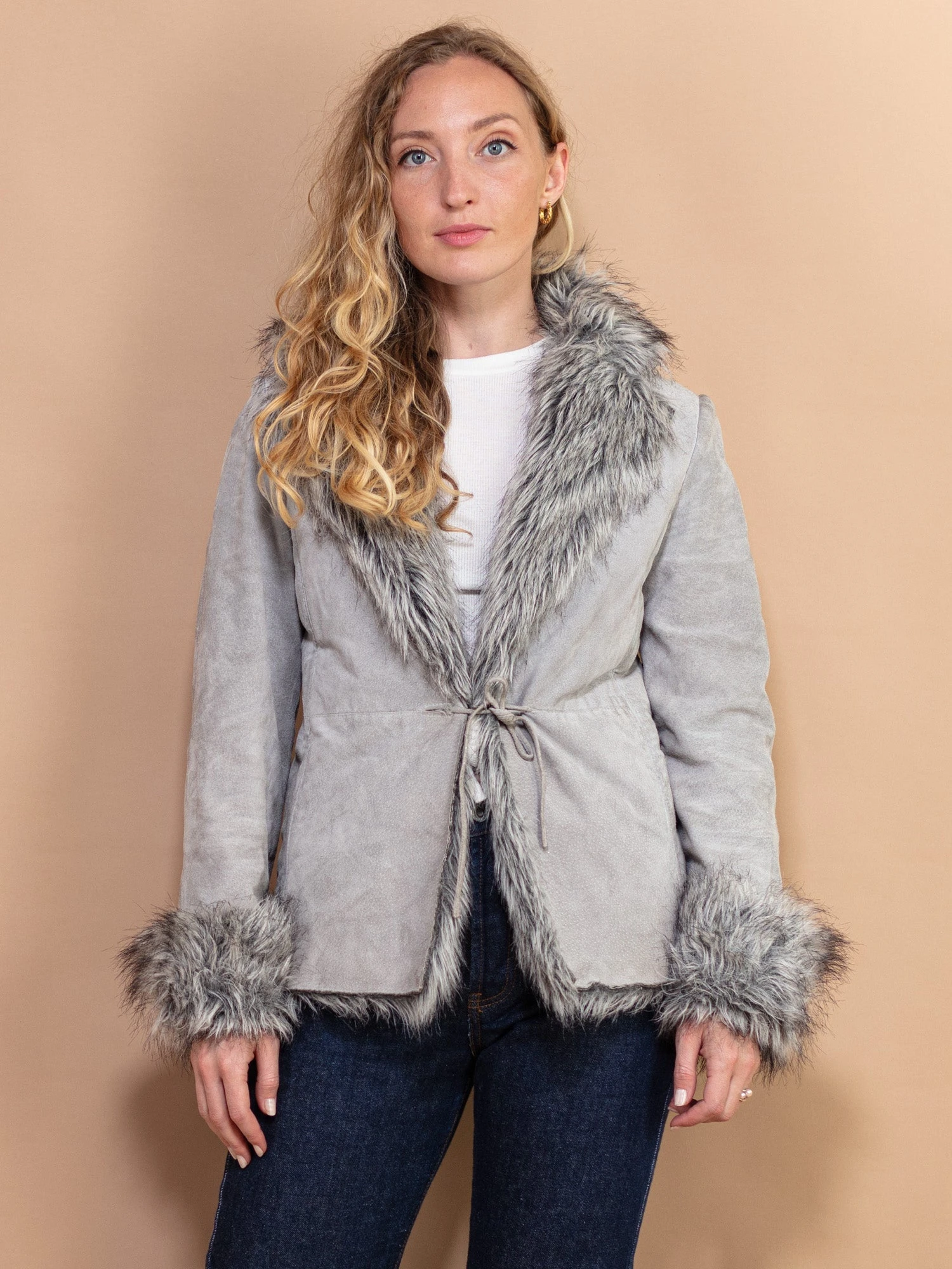 Vintage 00's Women Penny Lane Jacket In Grey 1 Vintage 00's Women Penny Lane Jacket In Grey