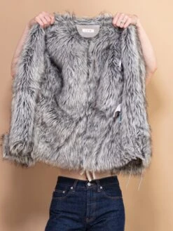 Vintage 00's Women Penny Lane Jacket In Grey 7 Vintage 00's Women Penny Lane Jacket In Grey -Northern Grip vintage women penny lane 00s suede jacket grey 4