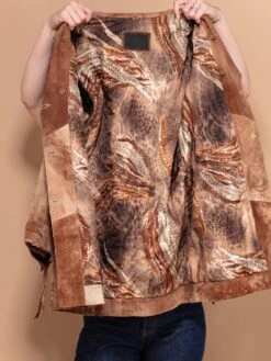 Vintage 90's Women Western Style Suede Coat In Brown 7 Vintage 90's Women Western Style Suede Coat In Brown -Northern Grip women 90s vintage western suede coat brown 4